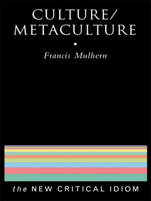 cover image of Culture/Metaculture